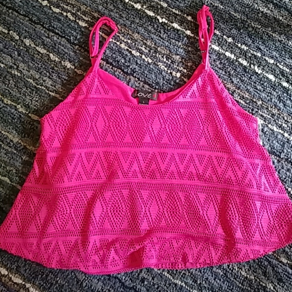 Cute Pink Love Top